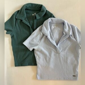 HOLLISTER collared baby tee SET